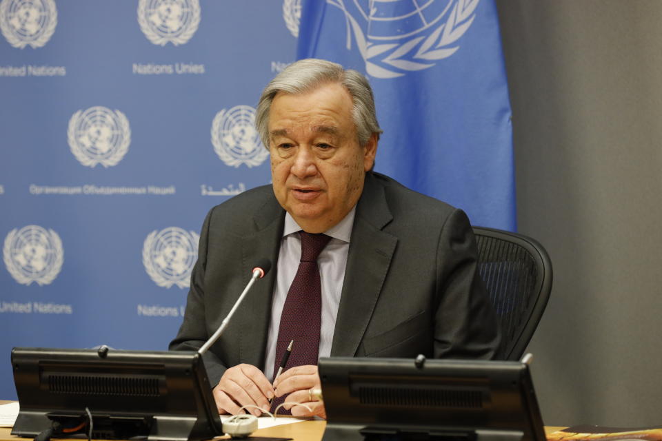 UN-Generalsekretär António Gutteres warnt vor den langfristigen Auswirkungen der Corona-Pandemie auf die schwächsten der Gesellschaft, auf die Kinder. Foto: Xie E / XinHua / dpa