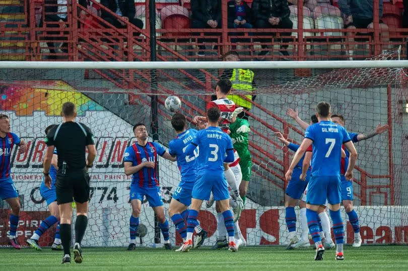 Owens scored in Hamilton's play-off final against Inverness Caledonian Thistle to regain Championship status