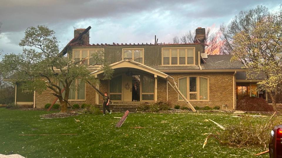 PHOTO: Damage from reported tornadoes in Kentucky, posted by Anchorage Middletown Fire & EMS. (Anchorage Middletown Fire & EMS)