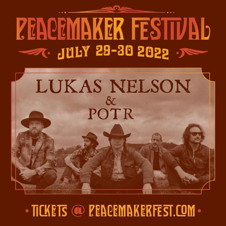 Lukas Nelson and the Promise of the Real will perform at the Peacemaker Festival in Fort Smith on July 29, 2022.