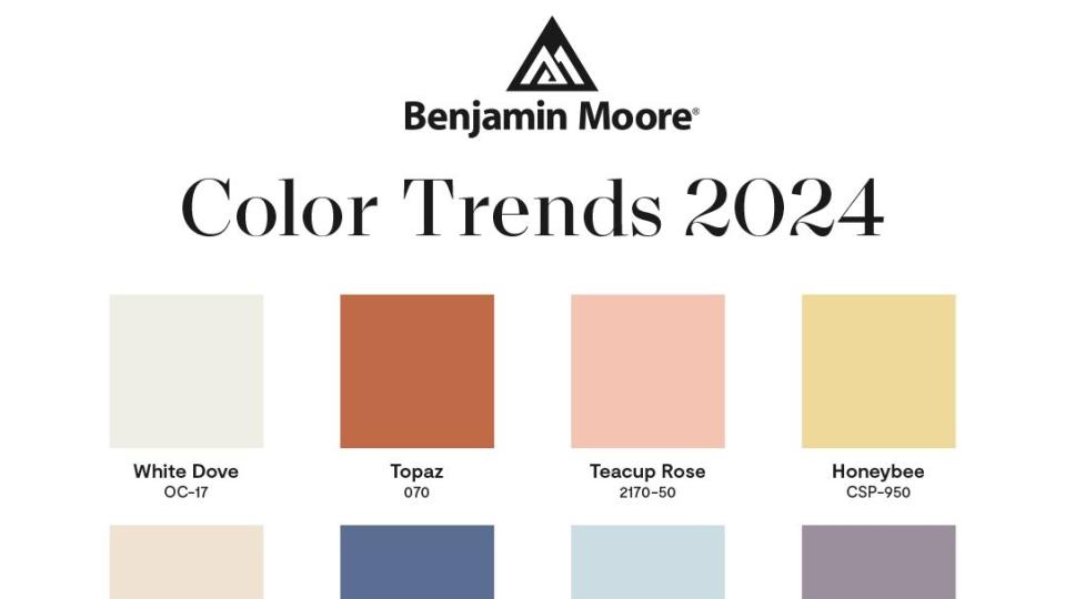 benjamin moore color of the year palette