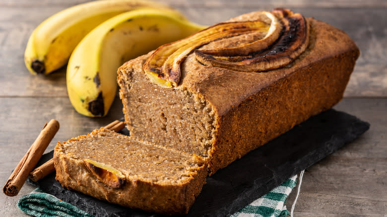 A loaf of banana bread