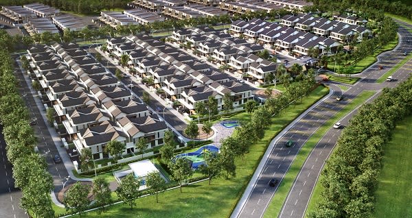 An artist’s impression of a bird’s eye view of Aspira Gardens Phase 2. The residential development is a gated community equipped with a 24-hour CCTV at the entry point along with 24/7 security patrol, allowing residents to interact and participate in neighbourhood activities with peace of mind.