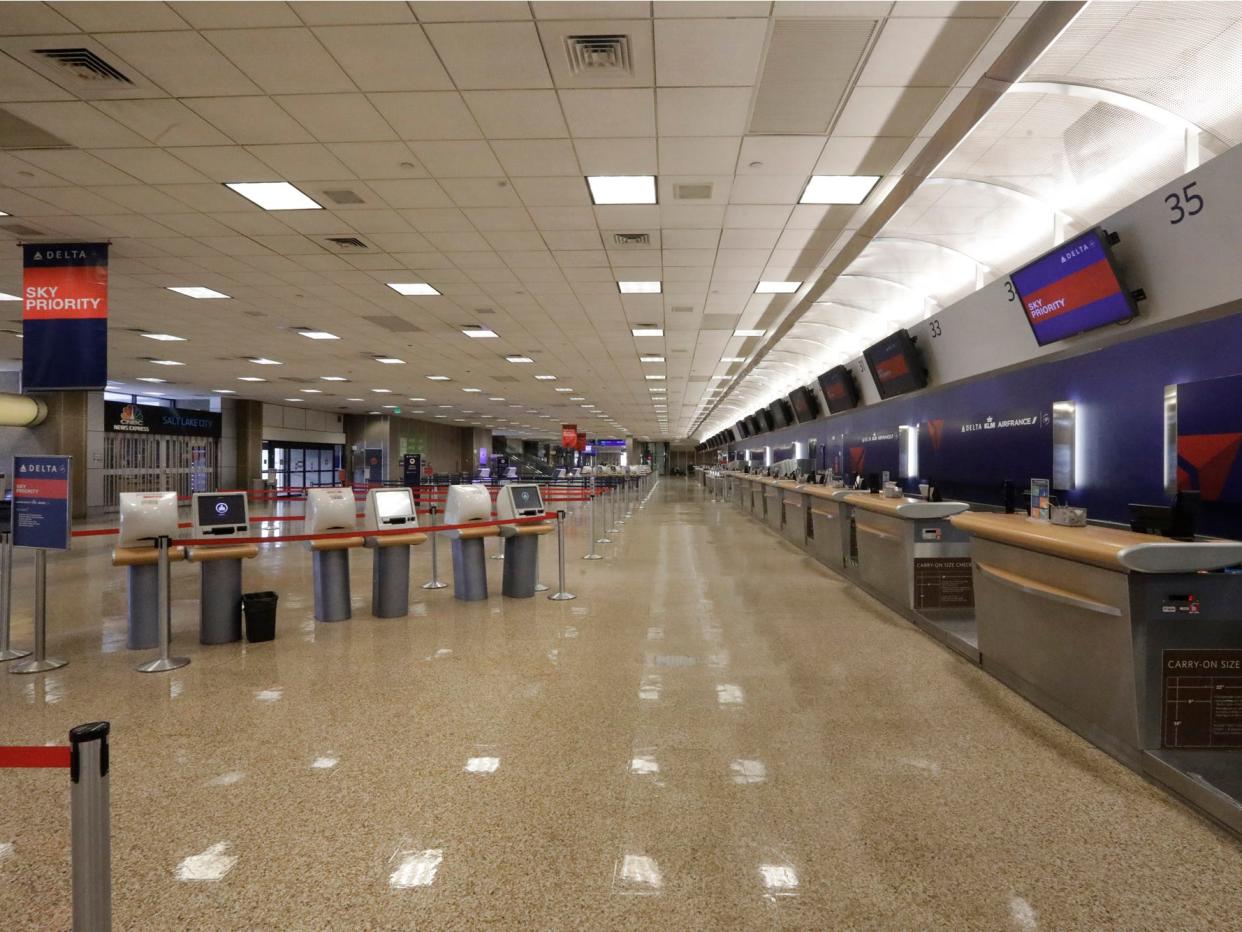 Empty airports COVID-19