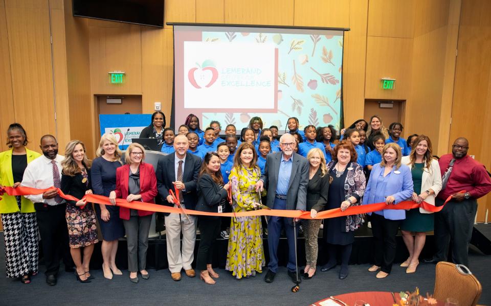 Lemerand Center of Excellence ribbon-cutting ceremony at Daytona State College, Monday, Nov. 6, 2023.