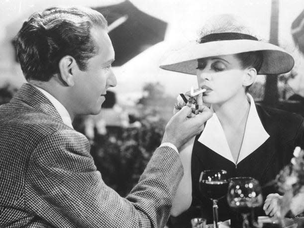 Bette Davis and Paul Henreid star in "Now Voyager." Davis had her first role at Cape Playhouse in Dennis.