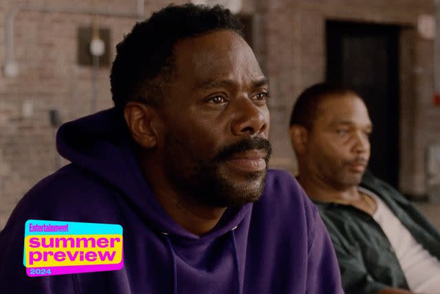 <p>A24</p> Colman Domingo and Clarence 'Diving Eye' Maclin in 'Sing Sing'