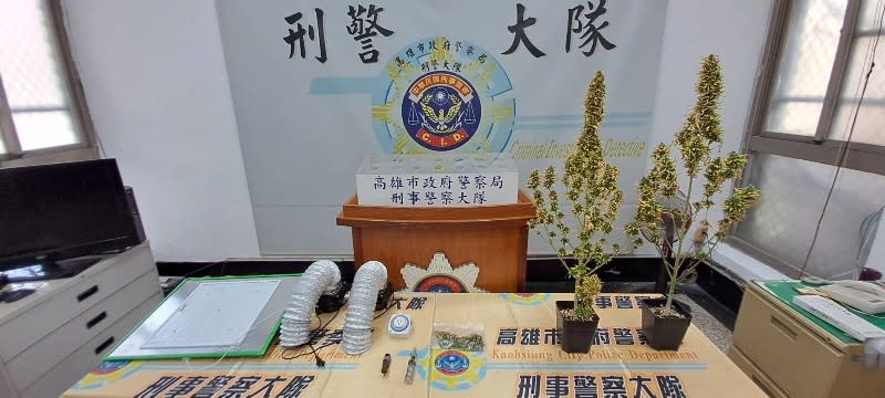 吸食大麻宅男自行栽種遭雄警查獲