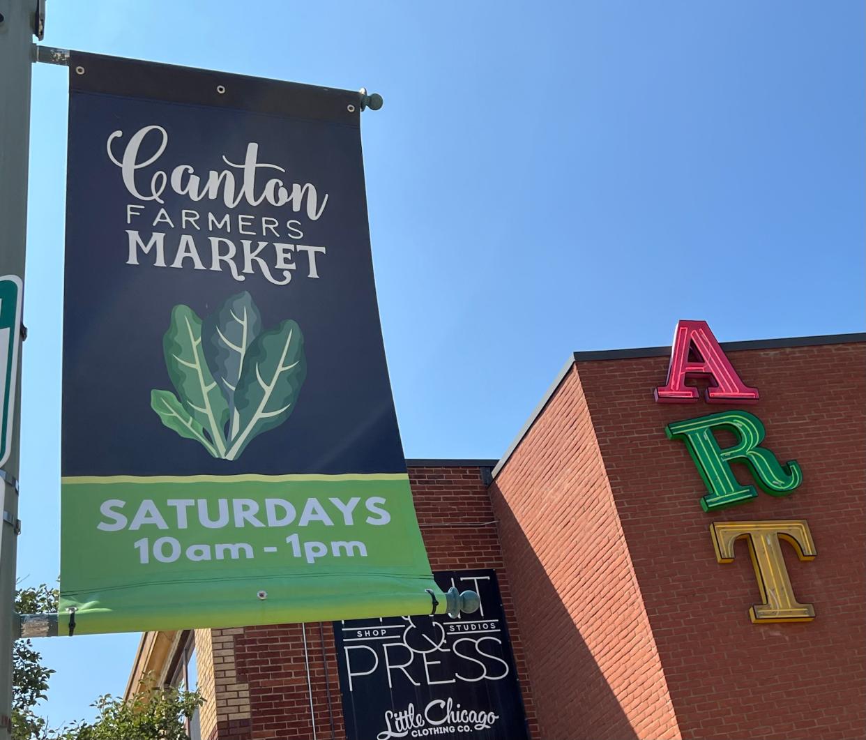 A Farmers Market is 10 a.m.-1 p.m. Saturday in downtown Canton.