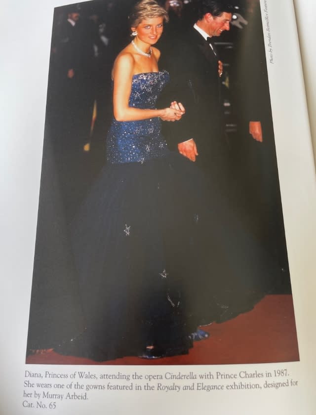 Princess Diana in a gown designed by Murray Arbeid, purchased by Pat Kerr Tigrett at the 1997 Christie’s auction in New York City - Credit: Courtesy of Pat Kerr Tigrett