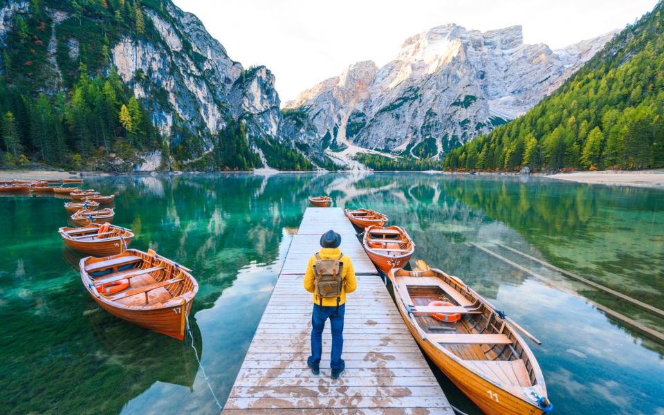 lake Braies, South Tyrol, Ital - Moment RF/Getty