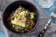 <p>Brown rice, quinoa, and 100% whole grain breads and pastas are just a few options that fall into this category. “Complex carbohydrates provide slow-releasing energy to help keep you going,” says Major. “They also contain fiber, which promotes good gut health and helps to keep you feeling fuller for longer.”</p>