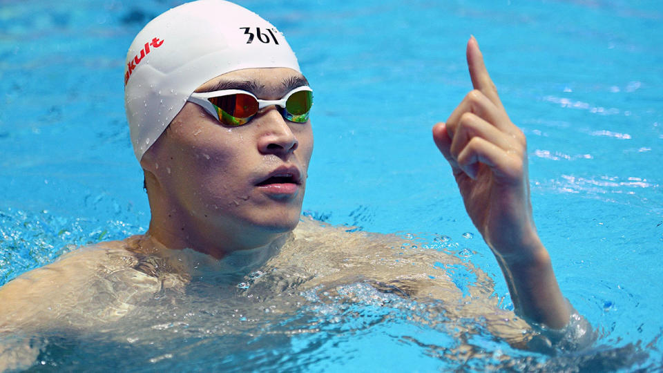 Sun Yang, pictured here in action at the world swimming championships.