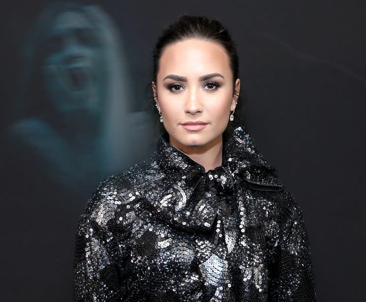 NEW YORK, NY - SEPTEMBER 15: Demi Lovato backstage at the Marc Jacobs Spring 2017 fashion show during New York Fashion Week at Hammerstein Ballroom on September 15, 2016 in New York City. (Photo by Neilson Barnard/Getty Images)