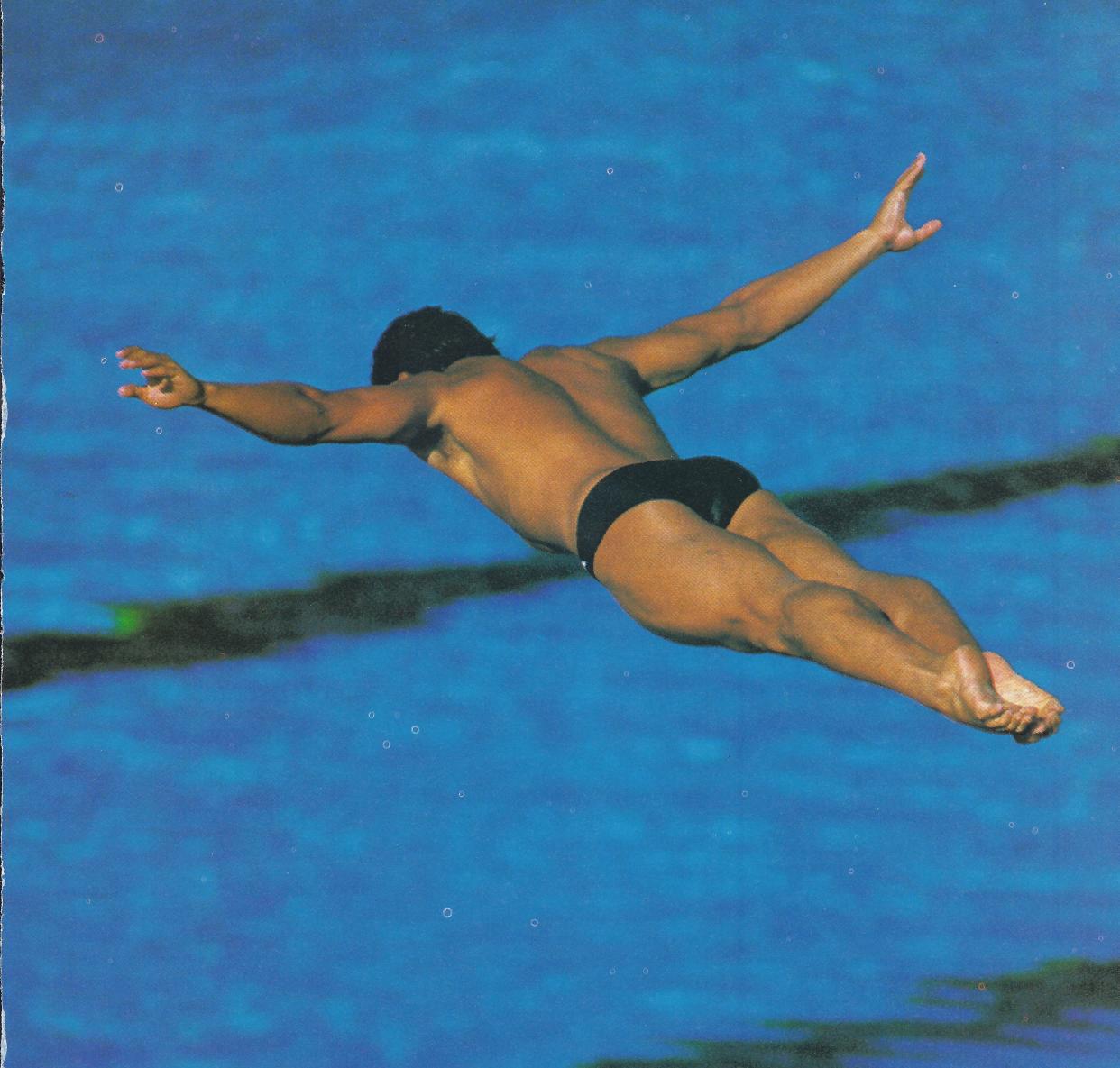 Louganis executes a perfect dive. (Greg Louganis)