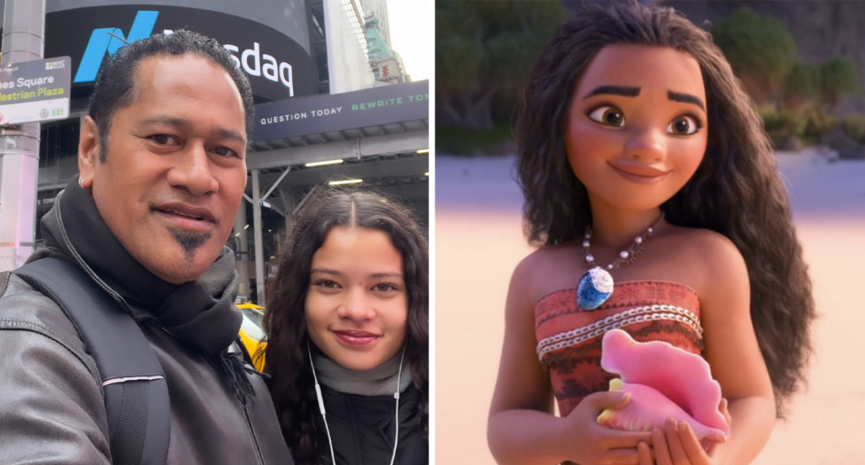 Jay Laga’aia and his daughter Catherine Laga’aia / Moana.