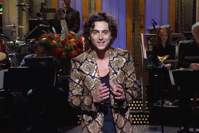 nbcsnl/x Timothée Chalamet on 'Saturday Night Live'