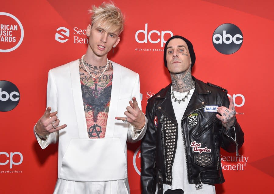 Why Machine Gun Kelly and Travis Barker Ran Off VMAs 2021 Stage