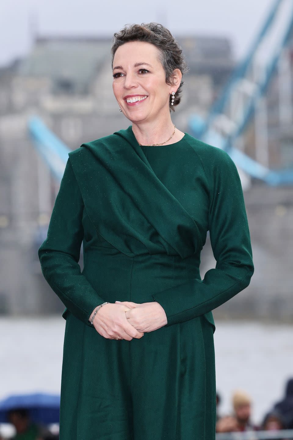 olivia colman green jumpsuit