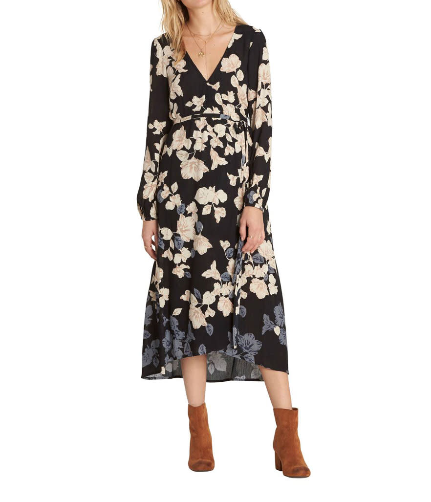 <p>Billabong Floral Fever Midi Dress, $75, <a rel="nofollow noopener" href="https://shop.nordstrom.com/s/billabong-floral-fever-midi-dress/4753952?origin=keywordsearch-personalizedsort&fashioncolor=BLACK" target="_blank" data-ylk="slk:nordstrom.com.;elm:context_link;itc:0;sec:content-canvas" class="link ">nordstrom.com.</a> </p>