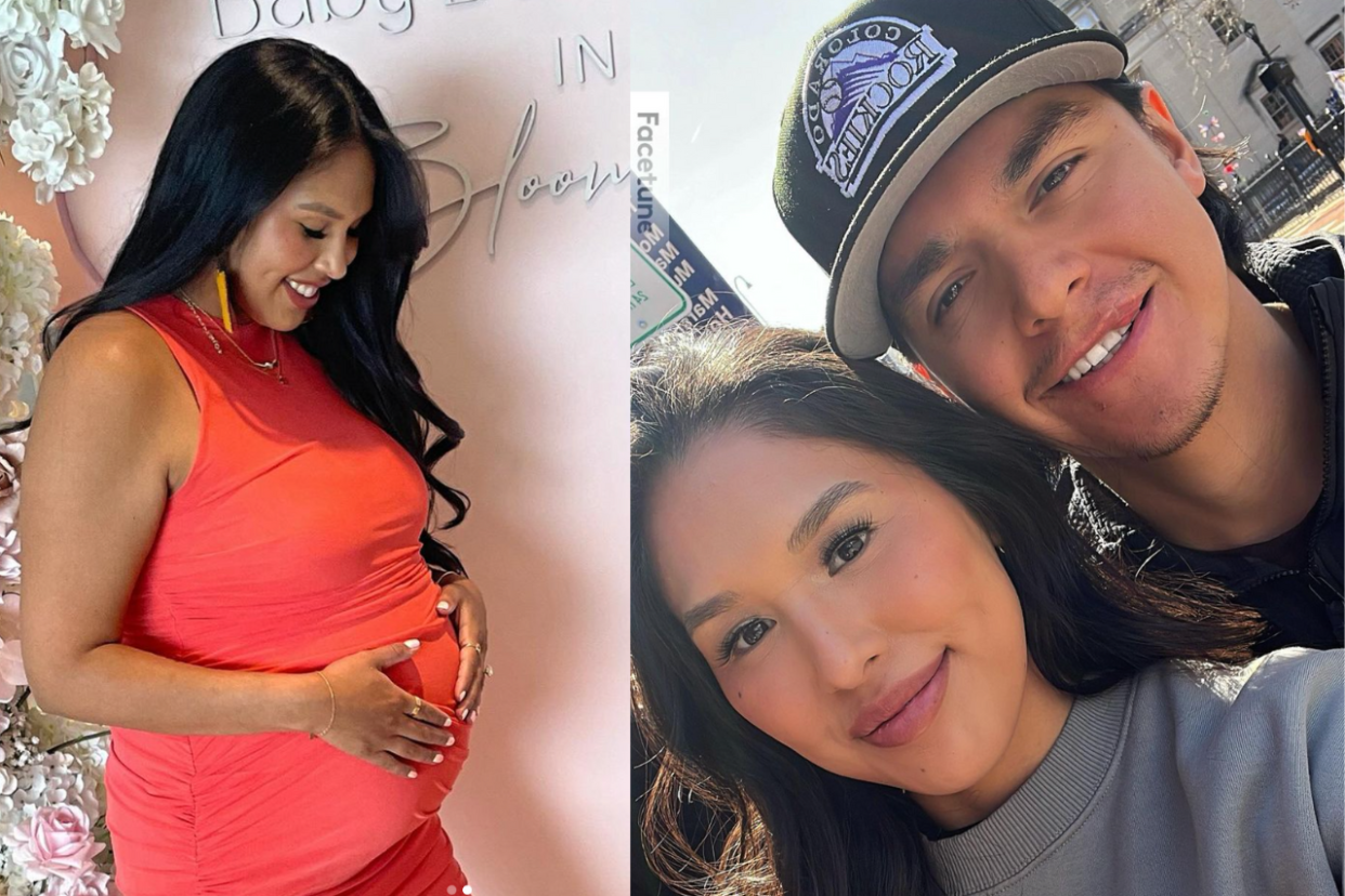 Ethan and Lenasia Bear welcomed their second daughter. (Images via Instagram/@lenasiabear)