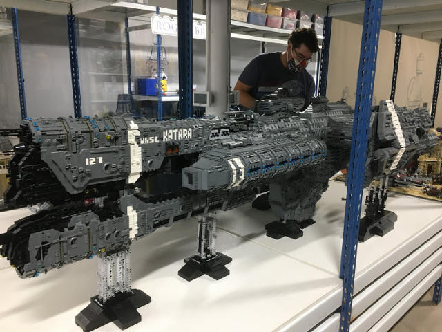 Halo fan spent 5 years building a 7-foot-long UNSC frigate out of LEGOs