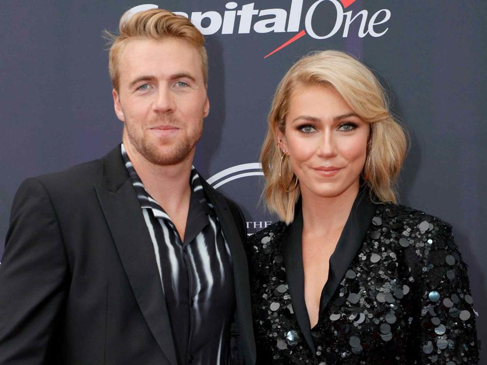 Michael Loccisano/Getty Aleksander Aamodt Kilde and Mikaela Shiffrin attend the 2021 ESPY Awards at Rooftop At Pier 17 on July 10, 2021 in New York City.