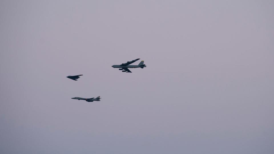 Air Force B-1B B-2 B-52 bombers