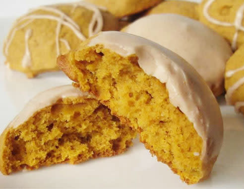 Alaska: Iced Pumpkin Cookies