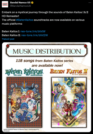 El soundtrack original de Baten Kaitos ya está disponible