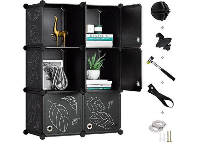 Greenstell Portable Cube Storage Organizer, Plastic & Stackable Closet