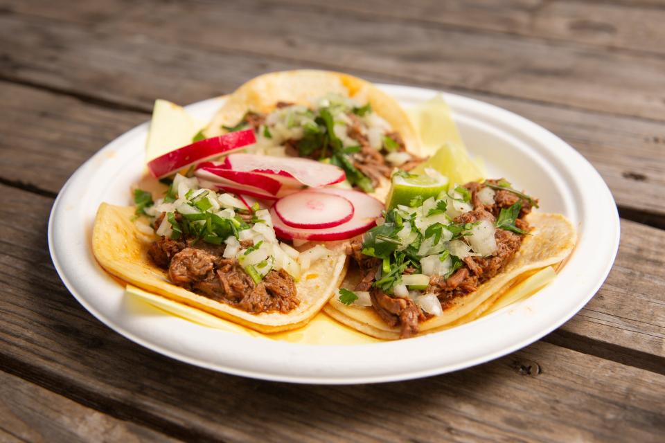 Birria tacos are offered at Don Chuy's Tacos in Salem, Ore.