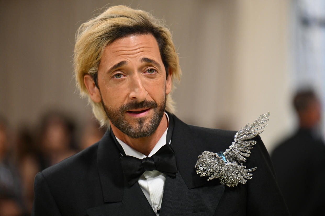 US actor Adrien Brody arrives for the 2024 Met Gala at the Metropolitan Museum of Art on May 6, 2024, in New York. The Gala raises money for the Metropolitan Museum of Art's Costume Institute. The Gala's 2024 theme is 