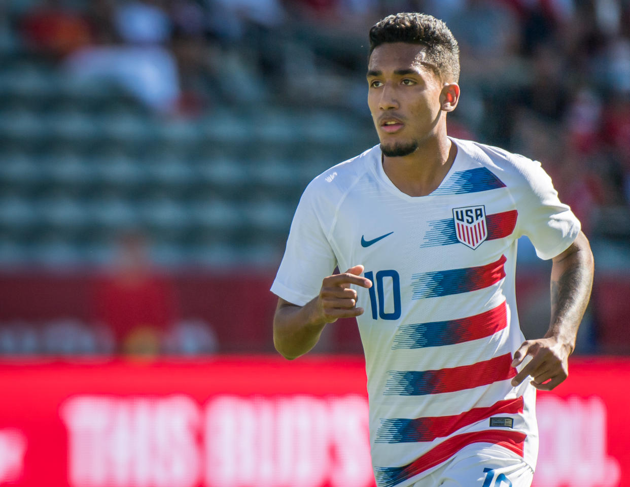 Jesus Ferreira impressed in his debut for the United States in Saturday's 1-0 friendly win over Costa Rica. (Shaun Clark/Getty)