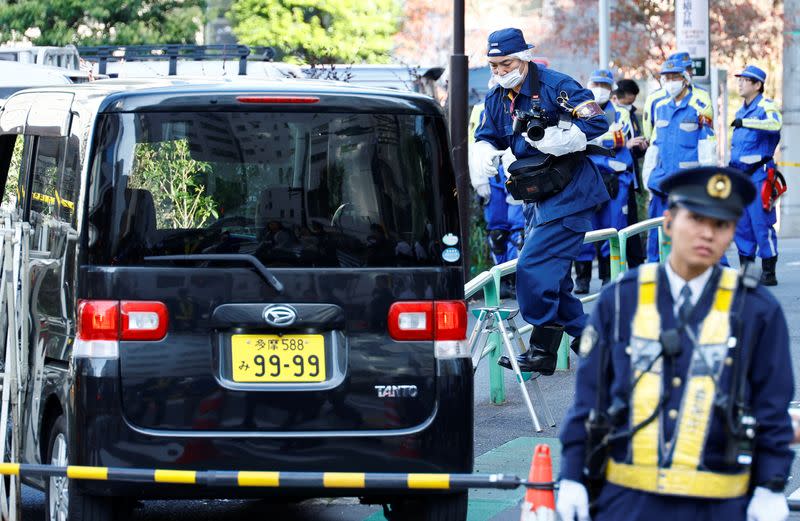 Car crashes into barricade near Israel embassy in Tokyo
