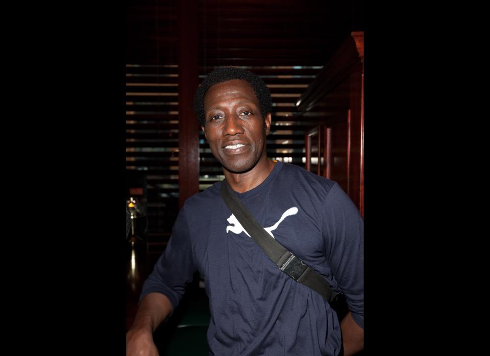 Wesley Snipes was <a href="http://www.nytimes.com/2008/04/25/business/25snipes.html" target="_hplink">sentenced to three years in prison</a> for neglecting to pay over $17 million in taxes. He serving his time in December 2010.