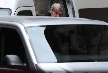 George Pell arrives at the Supreme Court of Victoria in Melbourne