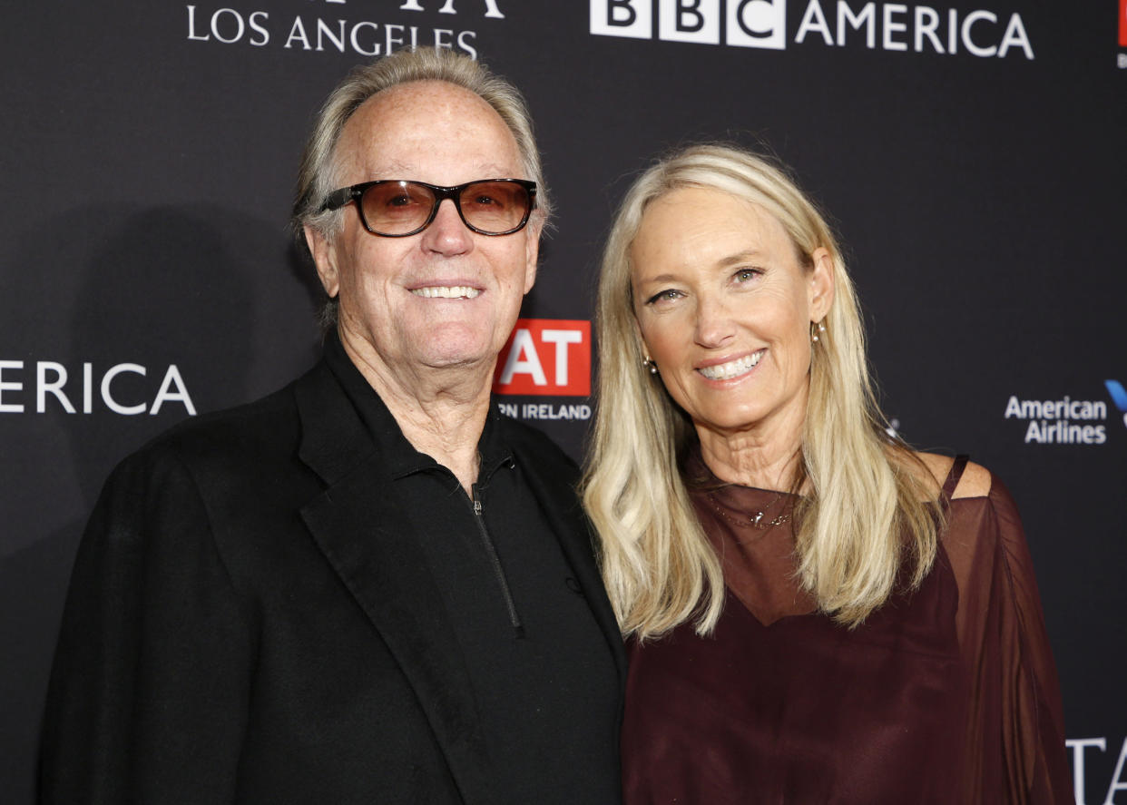 Actor Peter Fonda and wife, Parky