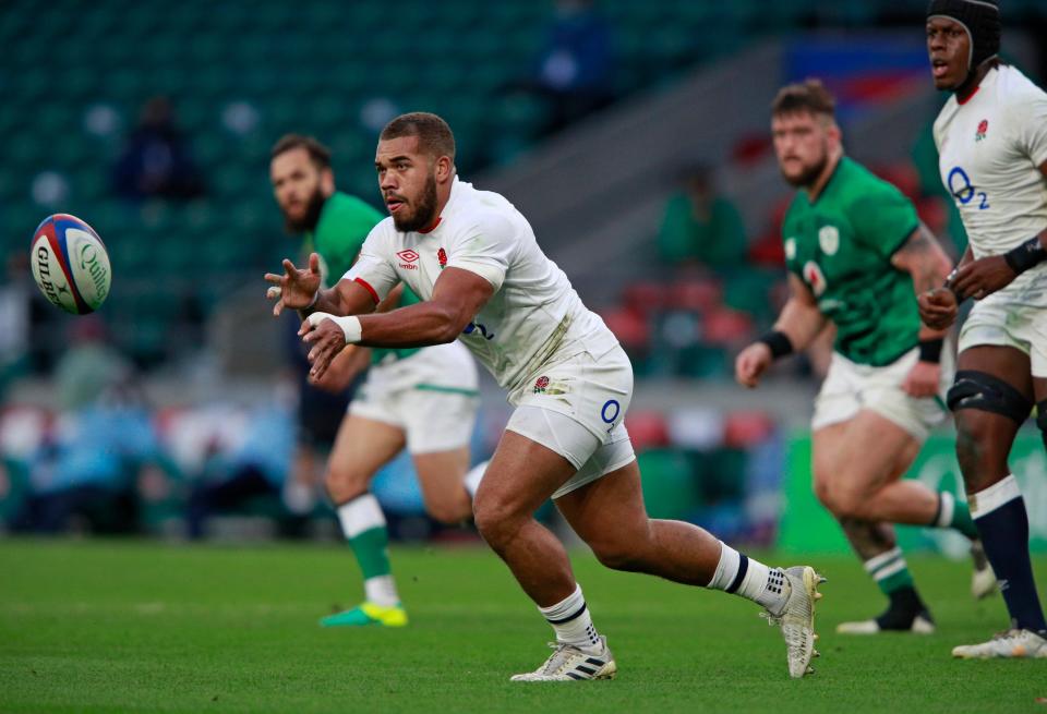 England centre Ollie Lawrence has been ruled out of this week’s clash with Wales (AP)