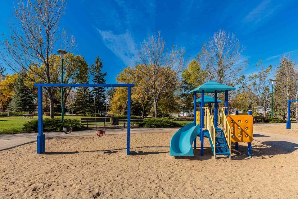 <p>Getty</p> A stock image of a playground