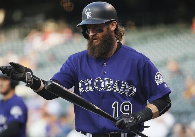 Charlie Blackmon is on the Cubs radar as a replacement for Dexter Fowler. (AP)