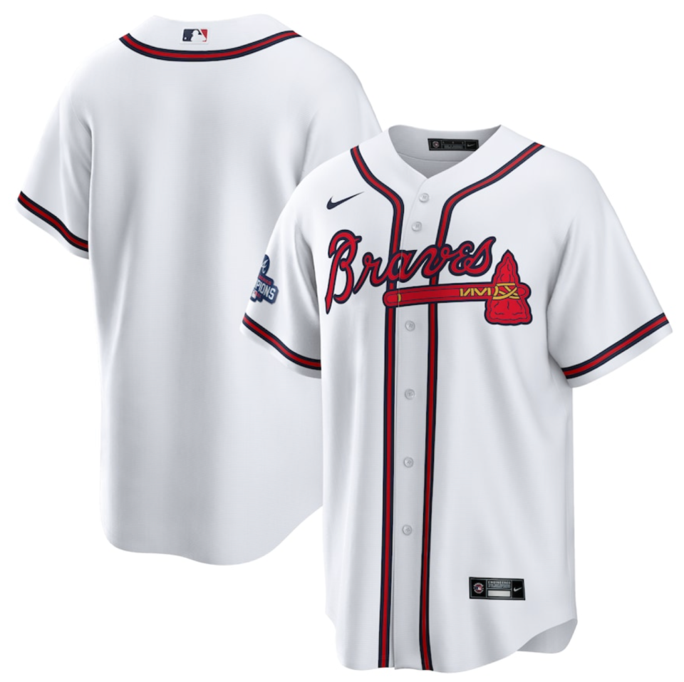 Braves Nike 2021 World Series Champions Replica Jersey