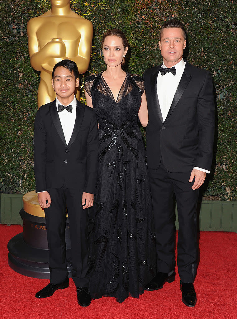 maddox angelina and brad on the red carpet