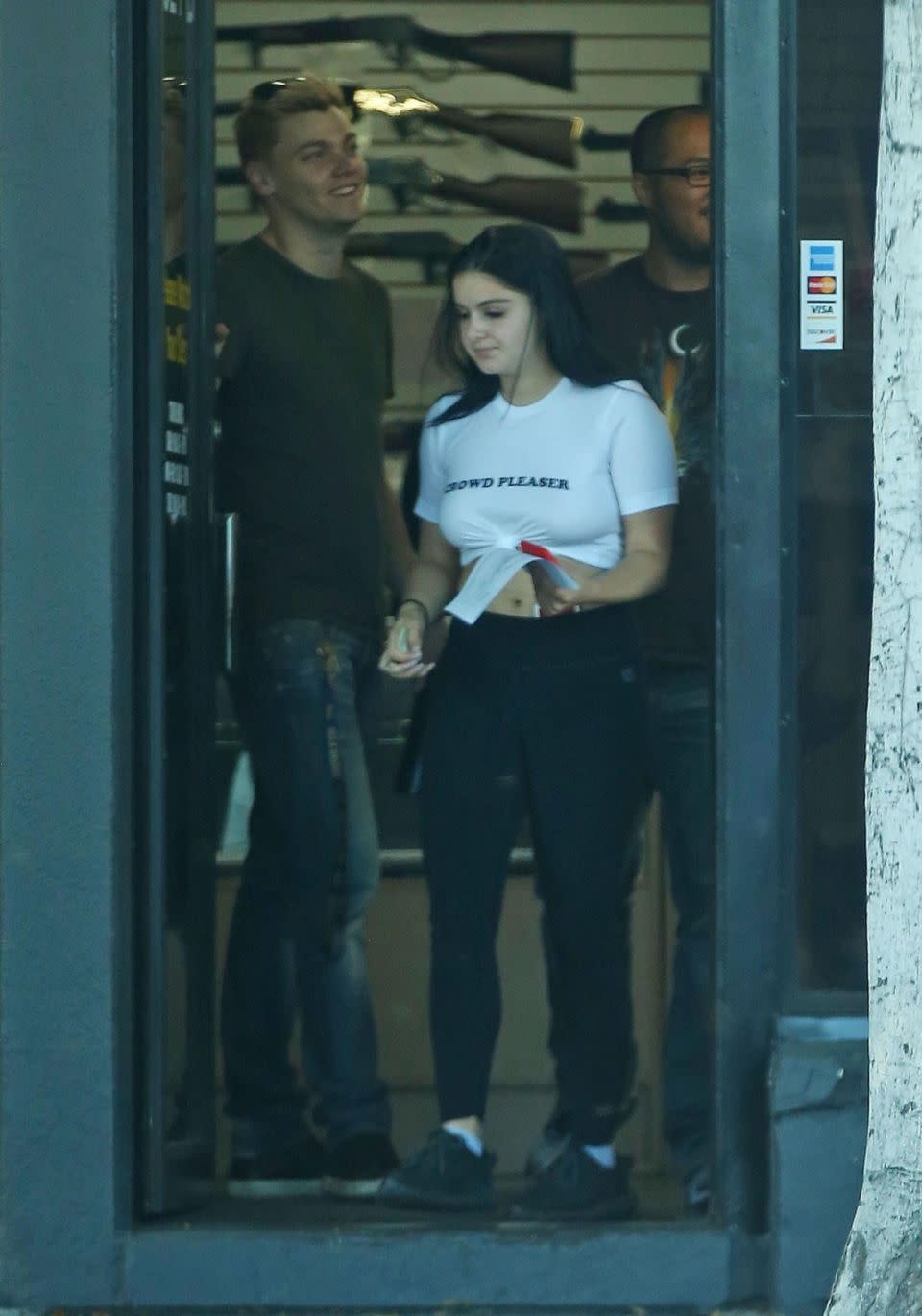 Ariel was pictured with her boyfriend Levi Meaden, 29, in Burbank, California on Tuesday. Source: Backgrid