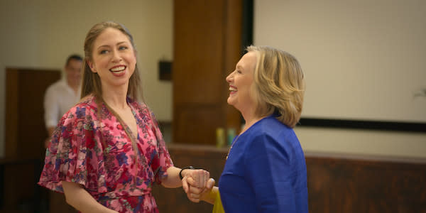 Hillary Clinton and Chelsea Clinton 