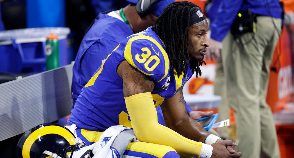 Todd Gurley had limited carries in the postseason, and now we may know why. (AP)