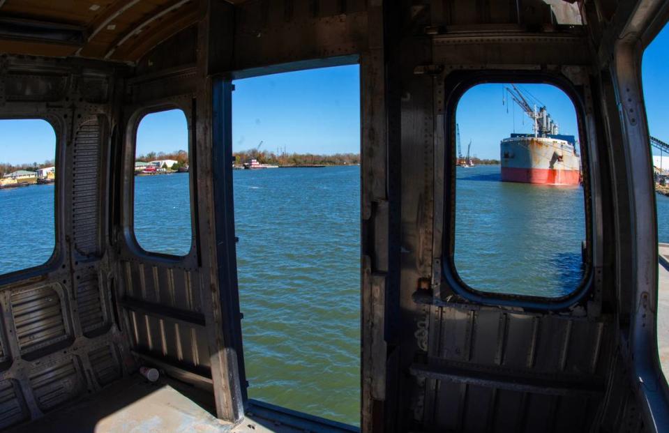 Georgia’s Department of Natural Resources partnered with the Metropolitan Atlanta Rapid Transit Authority (MARTA) to place two retired railcars at Artificial Reef L, about 23 nautical miles east of Ossabaw Island on Dec. 21, 2023.