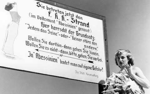 The German penchant for nudity began in the late 19th century - Credit: GETTY