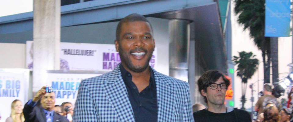 HOLLYWOOD - APRIL 19: Director/actor Tyler Perry at the premiere of his new movie Madea's Big Happy Family at the Arclight Cinerama Dome April 19, 2011 Hollywood, CA.