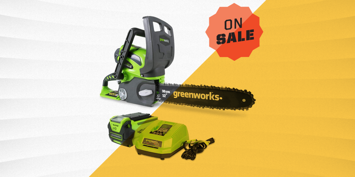 greenworks 40 volt electric chainsaw